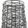 image:imageDeco 79 Metal Abstract Decorative Vase Intertwined Wire Centerpiece Vase with Solid Matte Base Vase for Home Decoration 6 x 6 x 12 Black6 x 6 x 12