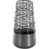 image:imageDeco 79 Metal Abstract Decorative Vase Intertwined Wire Centerpiece Vase with Solid Matte Base Vase for Home Decoration 6 x 6 x 12 Black6 x 6 x 12