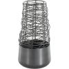 image:imageDeco 79 Metal Abstract Decorative Vase Intertwined Wire Centerpiece Vase with Solid Matte Base Vase for Home Decoration 6 x 6 x 12 Black6 x 6 x 12