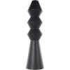 image:imageDeco 79 Metal Art Deco Fluted Vase 6 x 6 x 24 BlackBlack
