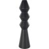 image:imageDeco 79 Metal Art Deco Fluted Vase 6 x 6 x 24 BlackBlack
