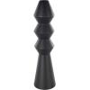 image:imageDeco 79 Metal Art Deco Fluted Vase 6 x 6 x 24 BlackBlack