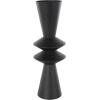 image:imageDeco 79 Metal Art Deco Fluted Vase 6 x 6 x 24 BlackBlack