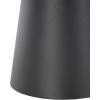 image:imageDeco 79 Metal Art Deco Fluted Vase 6 x 6 x 24 BlackBlack