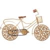 image:imageDeco 79 Metal Bike Decorative Sculpture Home Decor Statue with Carved Wood Wheels Accent Figurine 19 x 5 x 12 GoldGold