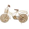 image:imageDeco 79 Metal Bike Decorative Sculpture Home Decor Statue with Carved Wood Wheels Accent Figurine 19 x 5 x 12 GoldGold