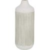 image:imageDeco 79 Metal Decorative Vase Textured Centerpiece Vase Flower Vase for Home Decoration 7 x 7 x 17 GrayGray