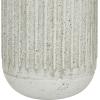 image:imageDeco 79 Metal Decorative Vase Textured Centerpiece Vase Flower Vase for Home Decoration 7 x 7 x 17 GrayGray