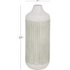 image:imageDeco 79 Metal Decorative Vase Textured Centerpiece Vase Flower Vase for Home Decoration 7 x 7 x 17 GrayGray