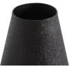 image:imageDeco 79 Metal Decorative Vase Textured Cone Centerpiece Vases Set of 2 Flower Vases for Home Decoration 14 11 H BlackBlack