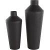 image:imageDeco 79 Metal Decorative Vase Textured Cone Centerpiece Vases Set of 2 Flower Vases for Home Decoration 14 11 H BlackBlack