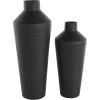 image:imageDeco 79 Metal Decorative Vase Textured Cone Centerpiece Vases Set of 2 Flower Vases for Home Decoration 14 11 H BlackBlack