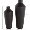 image:imageDeco 79 Metal Decorative Vase Textured Cone Centerpiece Vases Set of 2 Flower Vases for Home Decoration 14 11 H BlackBlack