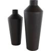 image:imageDeco 79 Metal Decorative Vase Textured Cone Centerpiece Vases Set of 2 Flower Vases for Home Decoration 14 11 H BlackBlack