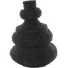 image:imageDeco 79 Metal Handmade Decorative Vase Woven Bubble Centerpiece Vase Flower Vase for Home Decoration 10 x 10 x 14 BlackBlack