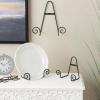 image:imageDeco 79 Metal Scroll Tabletop and Hanging Wall Rack Display Easel Set of 3 10 8 6H Black
