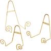 image:imageDeco 79 Metal Scroll Tabletop and Hanging Wall Rack Display Easel Set of 3 10 8 6H Gold