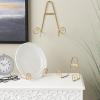 image:imageDeco 79 Metal Scroll Tabletop and Hanging Wall Rack Display Easel Set of 3 10 8 6H Gold