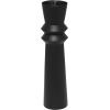 image:imageDeco 79 Metal Tall Art Deco Fluted Floor Vase 8 x 8 x 32 Black