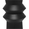 image:imageDeco 79 Metal Tall Art Deco Fluted Floor Vase 8 x 8 x 32 Black