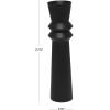 image:imageDeco 79 Metal Tall Art Deco Fluted Floor Vase 8 x 8 x 32 Black