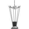image:imageDeco 79 Metal Umbrella Stand 2 Section with Umbrella Shaped Handle 13 x 8 x 27 BlackBlack