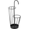 image:imageDeco 79 Metal Umbrella Stand 2 Section with Umbrella Shaped Handle 13 x 8 x 27 BlackBlack