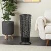 image:imageDeco 79 Metal Umbrella Stand 2 Section with Umbrella Shaped Handle 13 x 8 x 27 BlackBlack