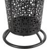 image:imageDeco 79 Metal Umbrella Stand 2 Section with Umbrella Shaped Handle 13 x 8 x 27 BlackBlack