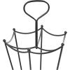 image:imageDeco 79 Metal Umbrella Stand 2 Section with Umbrella Shaped Handle 13 x 8 x 27 BlackBlack