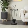 image:imageDeco 79 Metal Umbrella Stand 2 Section with Umbrella Shaped Handle 13 x 8 x 27 BlackBlack