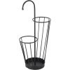 image:imageDeco 79 Metal Umbrella Stand 2 Section with Umbrella Shaped Handle 13 x 8 x 27 BlackBlack