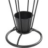 image:imageDeco 79 Metal Umbrella Stand 2 Section with Umbrella Shaped Handle 13 x 8 x 27 BlackBlack