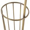 image:imageDeco 79 Metal Umbrella Stand 2 Section with Umbrella Shaped Handle 13 x 8 x 27 BlackGold