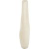 image:imageDeco 79 Paper Mache Decorative Vase Abstract Rounded Centerpiece Vase with Double Openings Flower Vase for Home Decoration 9 x 3 x 12 BeigeBeige