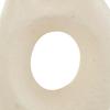image:imageDeco 79 Paper Mache Decorative Vase Abstract Rounded Centerpiece Vase with Double Openings Flower Vase for Home Decoration 9 x 3 x 12 BeigeBeige