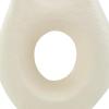 image:imageDeco 79 Paper Mache Decorative Vase Abstract Rounded Centerpiece Vase with Double Openings Flower Vase for Home Decoration 9 x 3 x 12 BeigeBeige