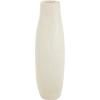 image:imageDeco 79 Paper Mache Decorative Vase Abstract Rounded Centerpiece Vase with Double Openings Flower Vase for Home Decoration 9 x 3 x 12 BeigeBeige