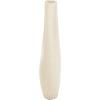 image:imageDeco 79 Paper Mache Decorative Vase Abstract Rounded Centerpiece Vase with Double Openings Flower Vase for Home Decoration 9 x 3 x 12 BeigeBeige