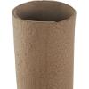 image:imageDeco 79 Paper Mache Decorative Vase Abstract Rounded Centerpiece Vase with Double Openings Flower Vase for Home Decoration 9 x 3 x 12 BeigeBrown