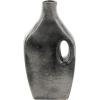 image:imageDeco 79 Paper Mache Decorative Vase Abstract Rounded Centerpiece Vase with Double Openings Flower Vase for Home Decoration 9 x 3 x 12 BeigeGray