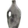 image:imageDeco 79 Paper Mache Decorative Vase Abstract Rounded Centerpiece Vase with Double Openings Flower Vase for Home Decoration 9 x 3 x 12 BeigeGray
