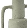 image:imageDeco 79 Paper Mache Decorative Vase Abstract Textured Centerpiece Vase with Squared Handles Flower Vase for Home Decoration 9 x 7 x 16 Light GrayCONVENIENTLY SIZED