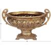 image:imageDeco 79 Polystone Decorative Decorative Bowl Ornate Decorative Container with Handles Decorative Keepsake Box 19 x 10 x 12 Gold