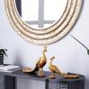 image:imageDeco 79 Polystone Peacock Decorative Sculpture Home Decor Statues Set of 2 Accent Figurines 11 8H Gold