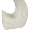 image:imageDeco 79 Polystone People Decorative Bookends Non Skid Bookends Set of 2 Office Bookends4 W 9 H BronzeWhite