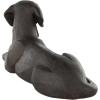 image:imageDeco 79 Resin Dog Decorative Sculpture Sitting Home Decor Statue with Copper Shadings Accent Figurine 31 x 14 x 14 Black