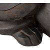 image:imageDeco 79 Resin Dog Decorative Sculpture Sitting Home Decor Statue with Copper Shadings Accent Figurine 31 x 14 x 14 Black