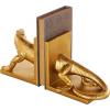image:imageDeco 79 Resin Lizard Decorative Bookends Crawling Non Skid Bookends Set of 2 Office Bookends7 W 6 H GoldGold