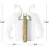 image:imageDeco 79 Resin Lizard Decorative Bookends Crawling Non Skid Bookends Set of 2 Office Bookends7 W 6 H GoldWhite